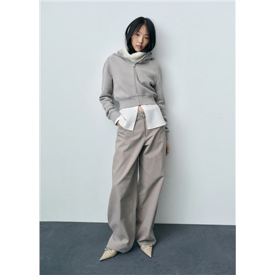 Jeans wideleg cremallera