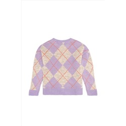 Kız Çocuk Lila Kazak