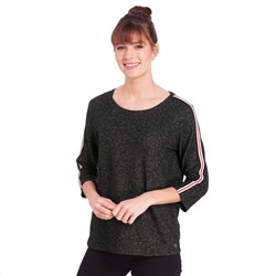 Damen Shirt mit Galonstreifen