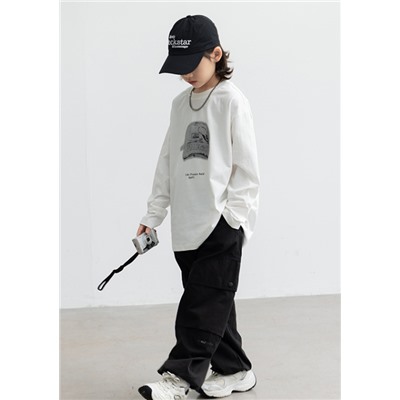 Лонгслив для мальчиков. Хлопок