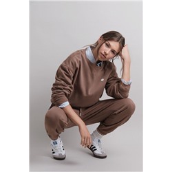 Pantalón jogger felpa algodón marrón