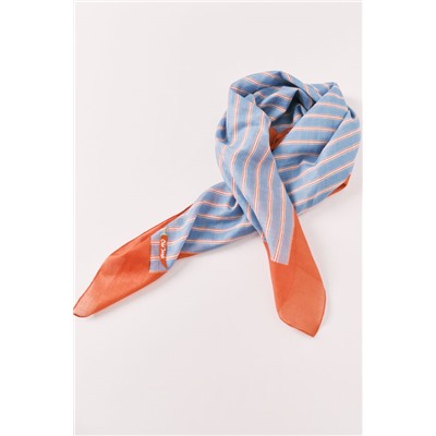 Pañuelo print rayas azul