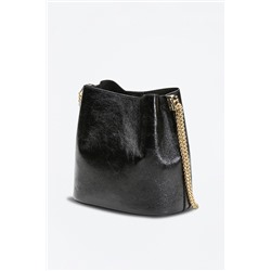 Bolso de piel Mini Bruna Negro