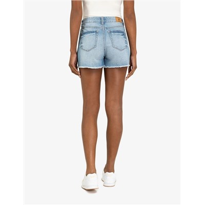 HIGH RISE CURVY SHORT WITH RAW HEM