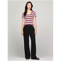 Stripe V-Neck Favorite T-Shirt