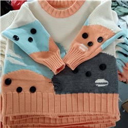 Оригинальная детская вязанная кофта