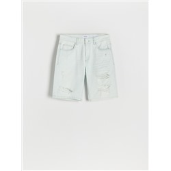 Shorts im Regular-Fit aus Denim