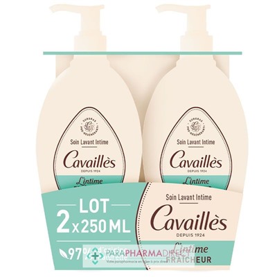 Cavaillès L'Intime Fraîcheur - Soin Lavant Intime - LOT de 2x250mlLot  × 2
