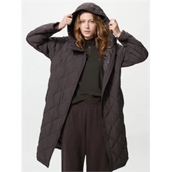 Длинное пальто PUFFERTECH (свободного кроя) черный