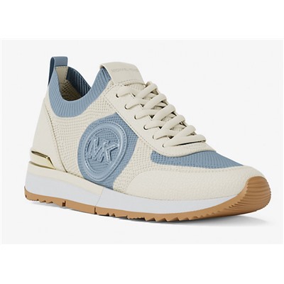 Michael Kors Outlet Jenkins Two-Tone Stretch Knit Trainer