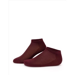 Erkek Bambu Karışımlı Bordo Patik Basic Çorap