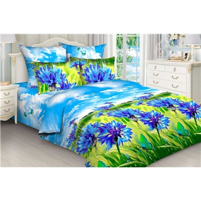 Комплект постельного белья С васильками бязь
