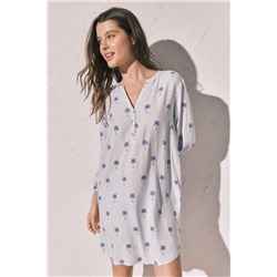 Camisola corta rayas palmeras