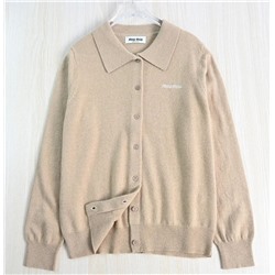 Женский роскошный кардиган из чистой хлопковой шерсти MI*U MI*U