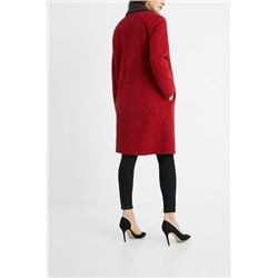 Abrigo largo tricot cenefas