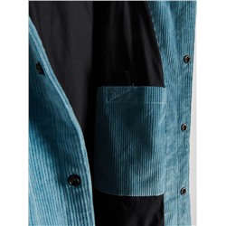 UNISEX Kapuzenjacke aus Cord mit Stickerei