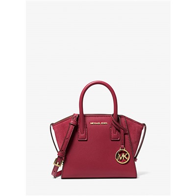 Michael Kors Outlet Avril Extra-Small Leather and Suede Satchel