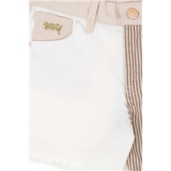 Kız Çocuk Krem Jean Şort