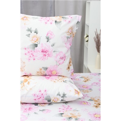 Наволочка поплин Цветочный рай