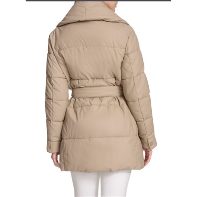 Andrew Marc Adela Pillow Collar Wrap Coat