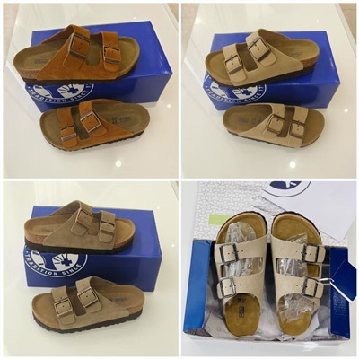 Ещё одни комфортные шлепки из натуральной замши  БРИКЕНСТО*К