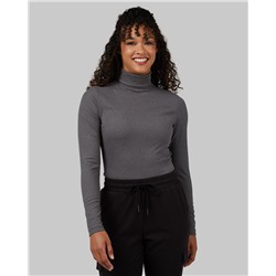 WOMEN'S SOFT RIB TURTLENECK