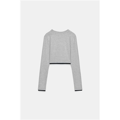 MOCK LAYER CROP T-SHIRT
