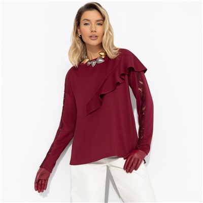 Туника в трендовом цвете, Вам письмо (бордовая)