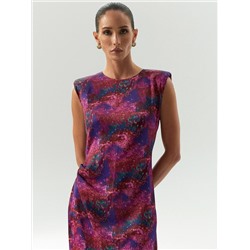 Платье-футляр миди с разрезом, PL1713/charlotte