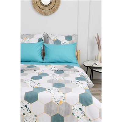 Пододеяльник поплин Соты