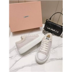 Теплые кеды Mi*u Mi*u   Реплика 1:1