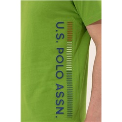 Erkek Elma Yeşili Bisiklet Yaka Tişört