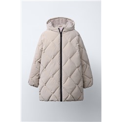 LIGHTWEIGHT RUBBERISED PUFFER COAT