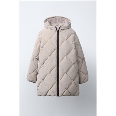 LIGHTWEIGHT RUBBERISED PUFFER COAT