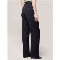 Прямые брюки из супер-плотной эластичной поливискозы