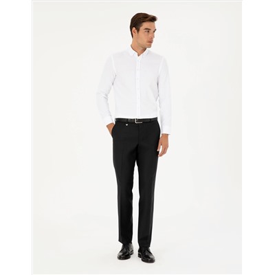 Beyaz Oxford Slim Fit Uzun Kollu Gömlek