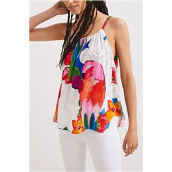 Blusa halter tropical