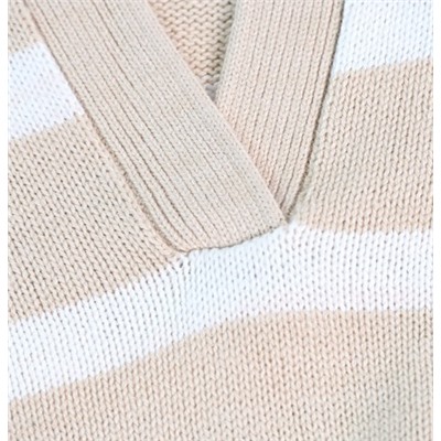 Женский трикотажный свитер в полоску