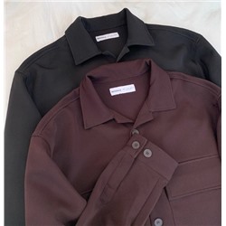 Мужская свободная широкая куртка-рубашка, БЕРШК*А