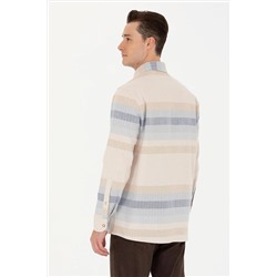 Erkek Camel Uzun Kollu Gömlek