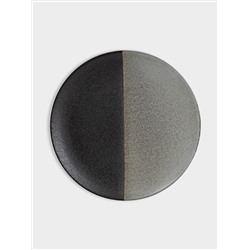 Тарелка закусочная, 20 см, фарфор P, черно-серая, в крапинку, Umi