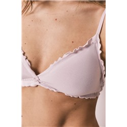 Sujetador triangular algodón rosa NATURAL