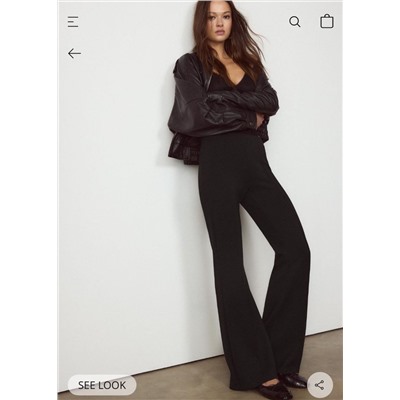 Женские мягкие эластичные брюки клёш из смесового модала СТРАДИВАРИУ*С