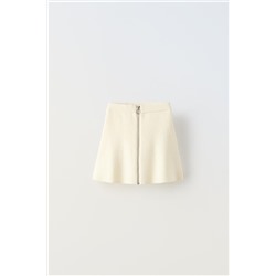 KNIT SKIRT WITH ZIP