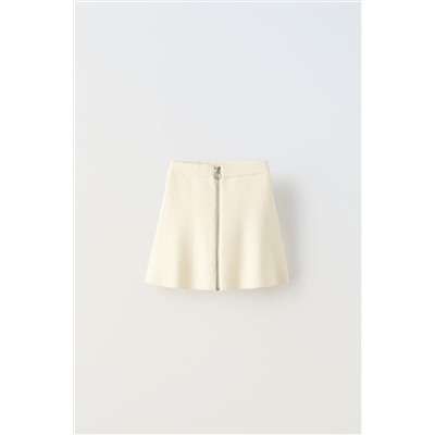 KNIT SKIRT WITH ZIP