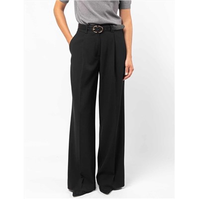 Брюки-палаццо из эластичного крепа