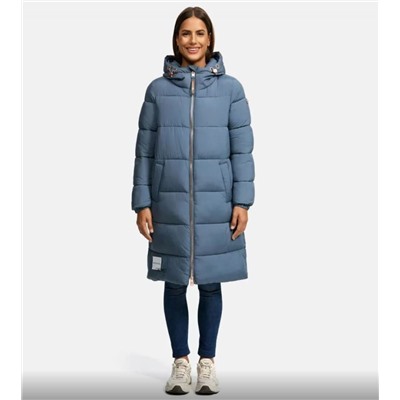 Женское  повседневное хлопковое пальто/куртка средней длины с капюшоном