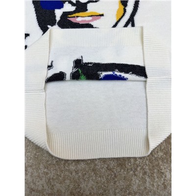 Мужской шерстяной свитер с интересным притягивающим рисунком  Лу*и Витто*н