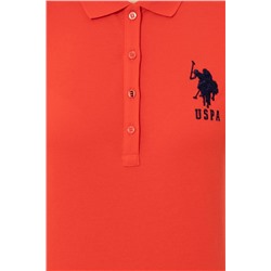 Kadın Kırmızı Basic Polo Yaka Tişört