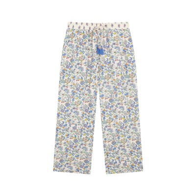 Pantalón Capri viscosa flores multicolor